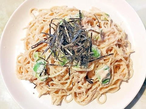 生クリームで!たらことアボカドのクリームパスタ♪